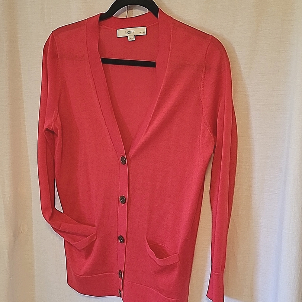 Loft fuschia cardigan LP